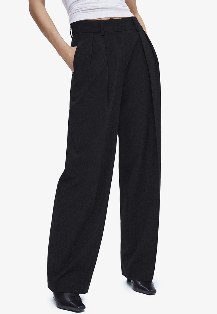 Mango Wide Leg Pleated Trousers 3 Mango Wide Leg Pleated Trousers