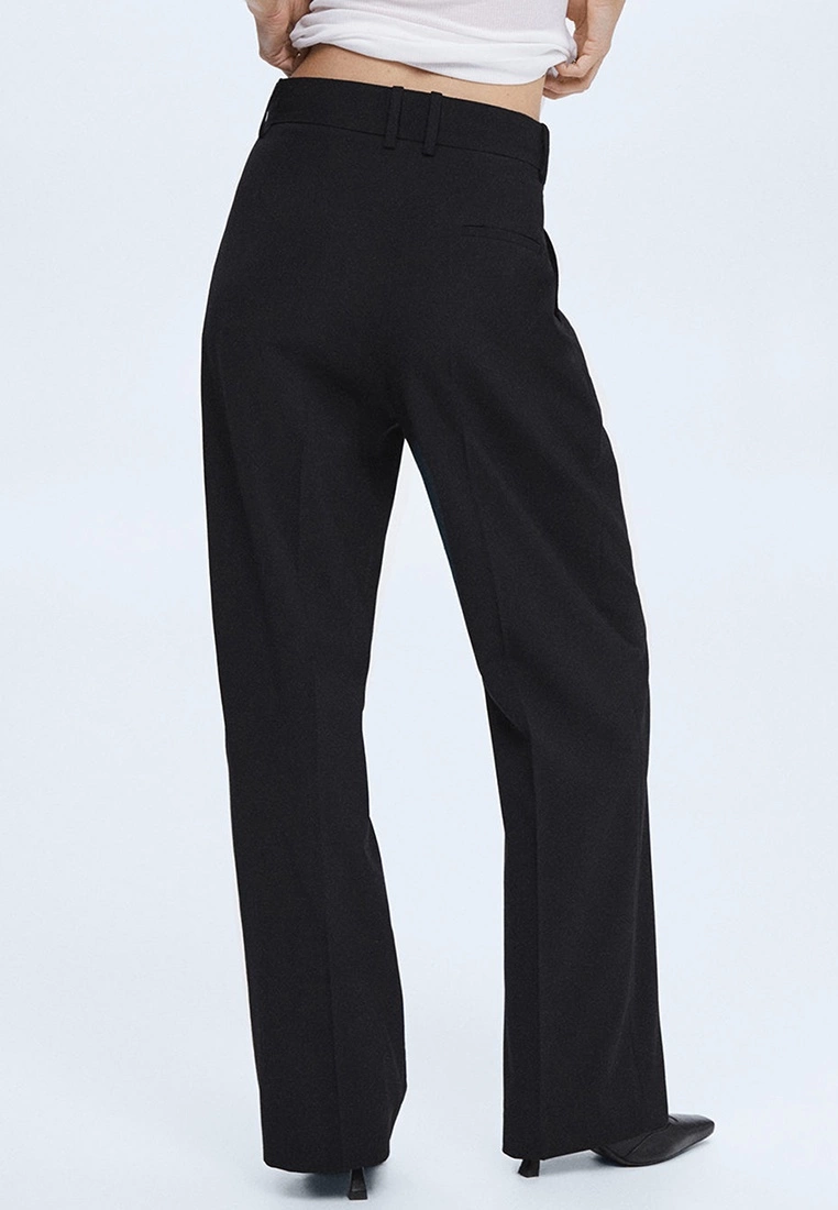 Mango Wide Leg Pleated Trousers 4 Mango Wide Leg Pleated Trousers - Image 2