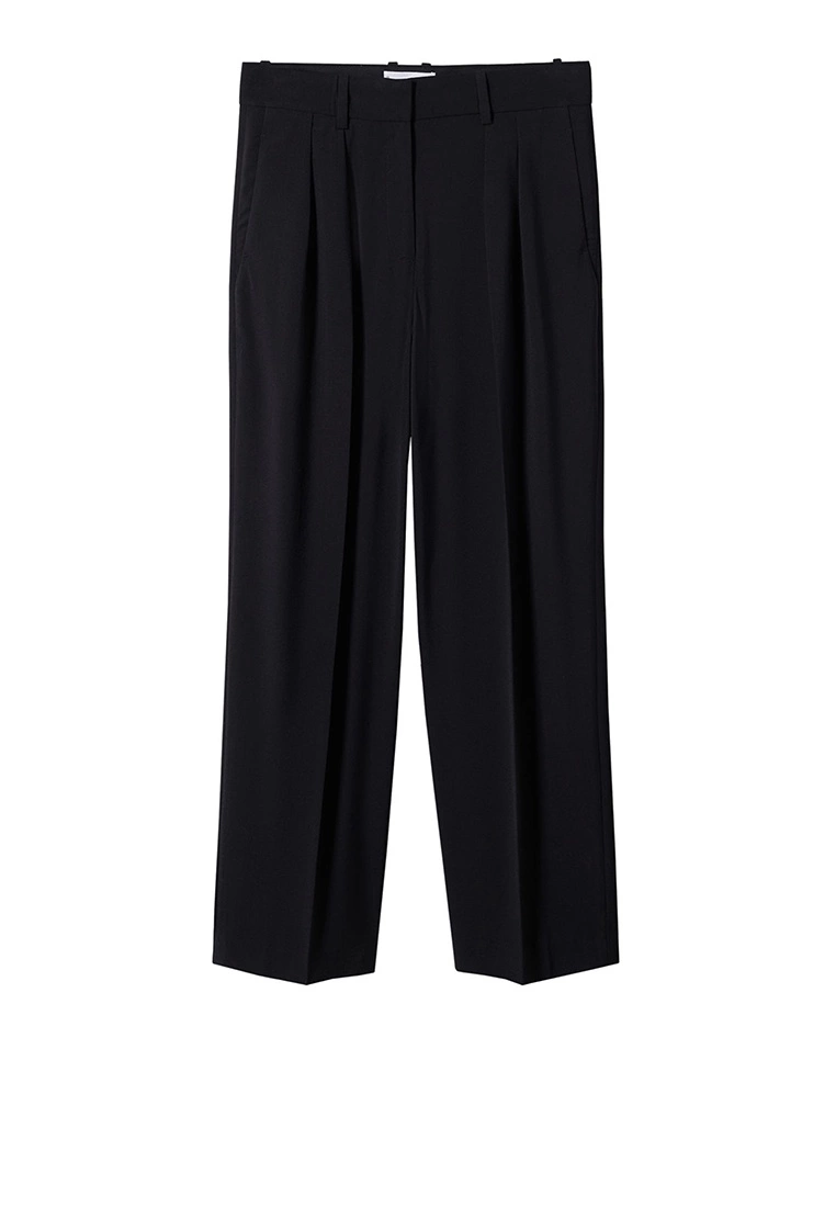 Mango Wide Leg Pleated Trousers 9 Mango Wide Leg Pleated Trousers - Image 7