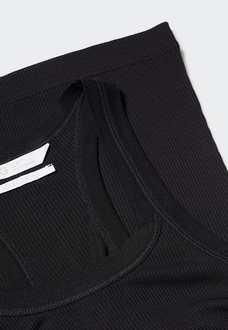 Mango 100% Lyocell Ribbed Top 8 Mango 100% Lyocell Ribbed Top - Image 6