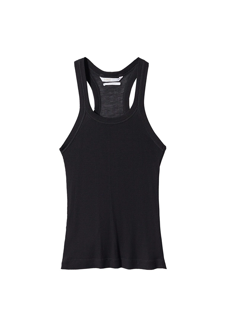 Mango 100% Lyocell Ribbed Top 9 Mango 100% Lyocell Ribbed Top - Image 7