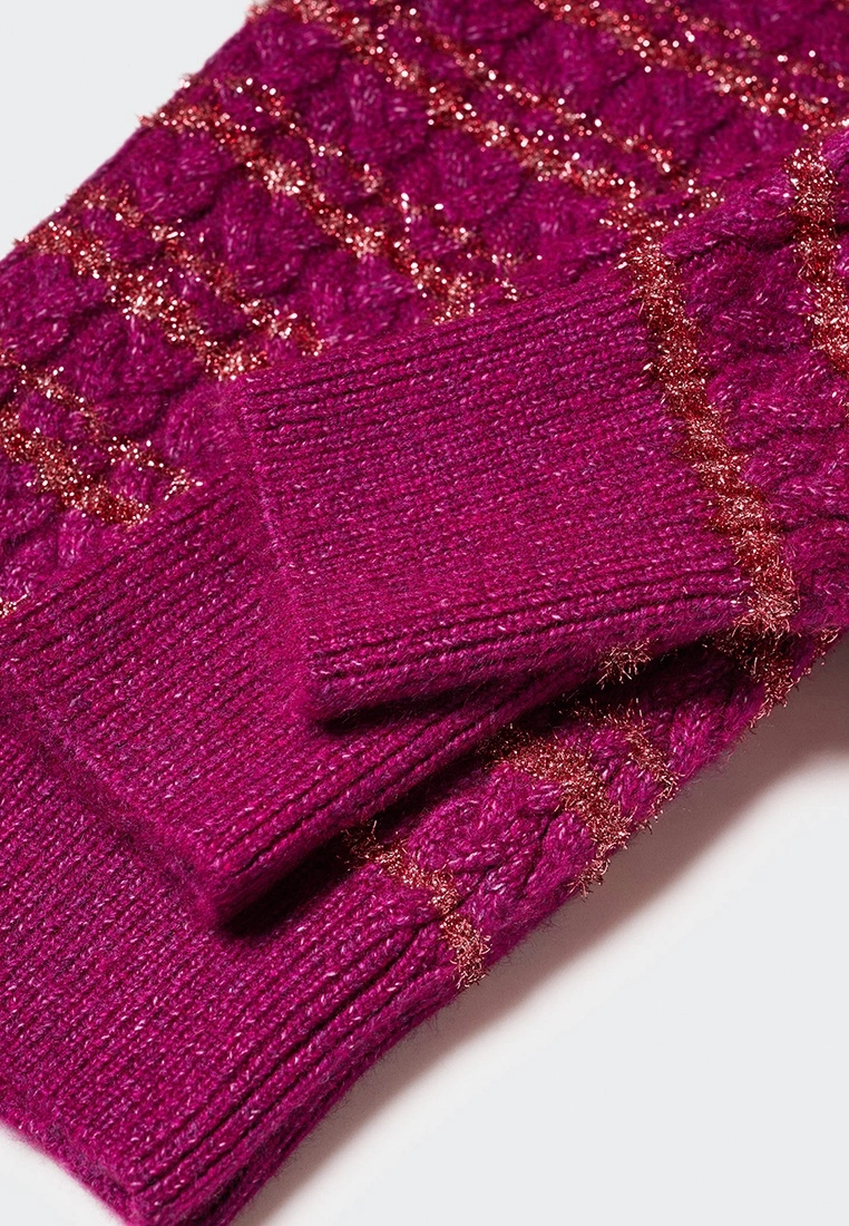 Mango Lurex Braided Sweater 7 Mango Lurex Braided Sweater - Image 5