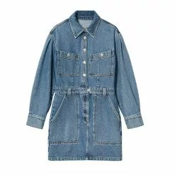 Mango Pocket Denim Dress -Mango popular store mango 3594 2040826 7