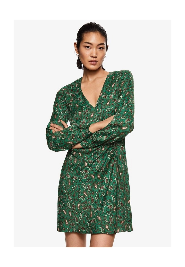 Mango Paisley-Print Satin Dress 3 Mango Paisley-Print Satin Dress