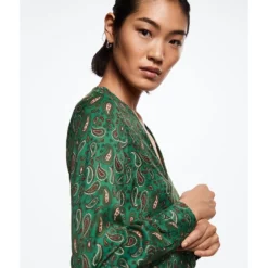 Mango Paisley-Print Satin Dress 14 Mango Paisley-Print Satin Dress -Mango popular store mango 3613 6350826 4