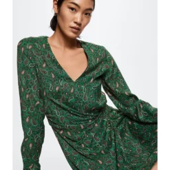 Mango Paisley-Print Satin Dress 15 Mango Paisley-Print Satin Dress -Mango popular store mango 3613 6350826 5