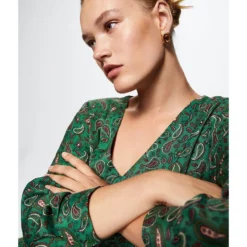 Mango Paisley-Print Satin Dress 17 Mango Paisley-Print Satin Dress -Mango popular store mango 3614 6350826 7