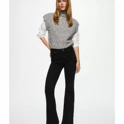 Mango Mid-Rise Flared Jeans -Mango popular store mango 3621 4830826 6