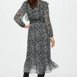 Mango Paisley Chiffon Dress -Mango popular store mango 3627 0226336 2