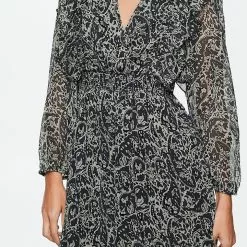 Mango Paisley Chiffon Dress -Mango popular store mango 3627 0226336 3