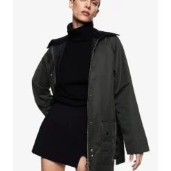 Mango Waxed Effect Parka