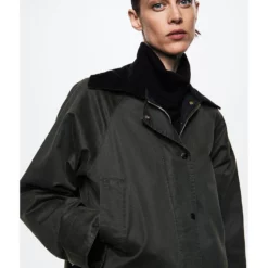 Mango Waxed Effect Parka -Mango popular store mango 3631 2440826 3