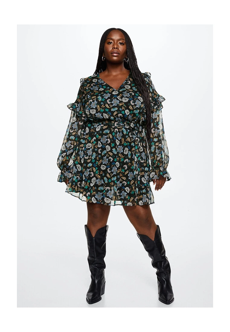 Mango Floral Chiffon Dress 10 Mango Floral Chiffon Dress - Image 8