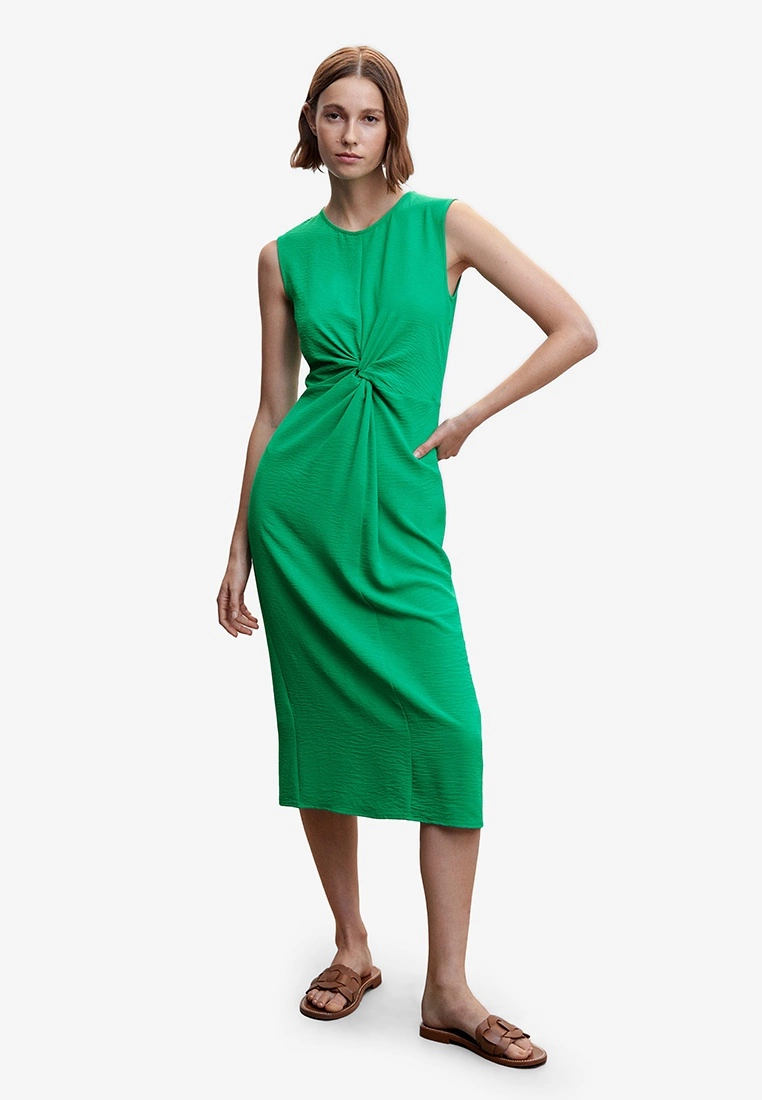 Mango Knot Front Dress 3 Mango Knot Front Dress