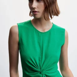 Mango Knot Front Dress 8 Mango Knot Front Dress -Mango popular store mango 3649 8432536 3