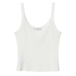 Mango Strass Tank Top -Mango popular store mango 3653 8146336 6