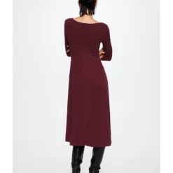 Mango Ribbed Midi Dress -Mango popular store mango 3656 5450826 3
