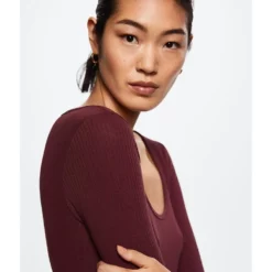 Mango Ribbed Midi Dress -Mango popular store mango 3656 5450826 4