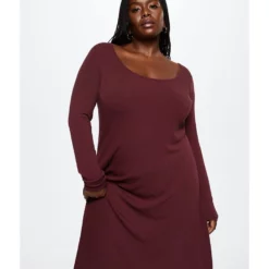 Mango Ribbed Midi Dress -Mango popular store mango 3656 5450826 6