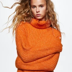 Mango Oversized Perkins Neck Sweater -Mango popular store mango 3700 7226336 3