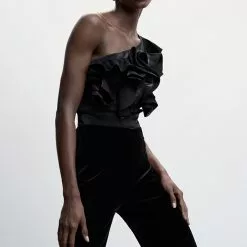 Mango Asymmetric Ruffled Blouse 11 Mango Asymmetric Ruffled Blouse -Mango popular store mango 3735 2592436 3