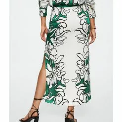 Mango Printed Satin Skirt 9 Mango Printed Satin Skirt -Mango popular store mango 3735 4754126 2