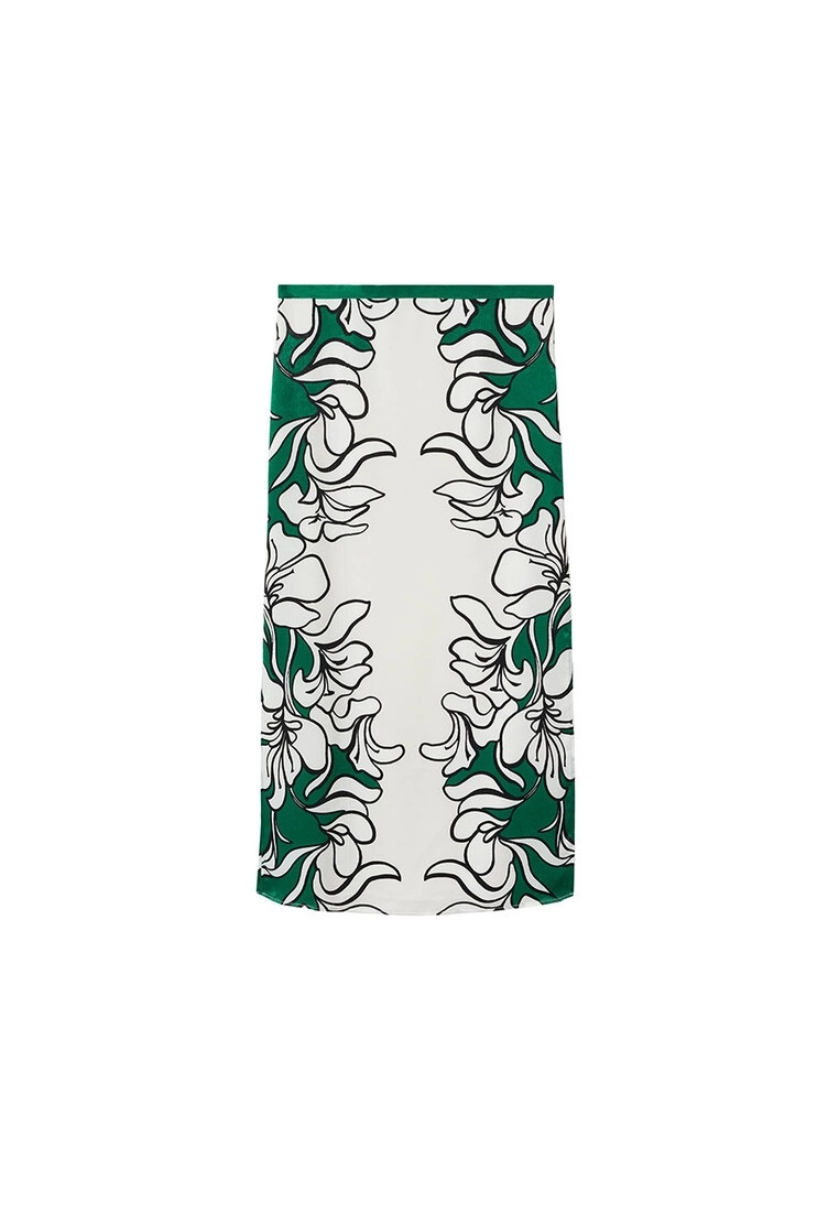 Mango Printed Satin Skirt 8 Mango Printed Satin Skirt - Image 6