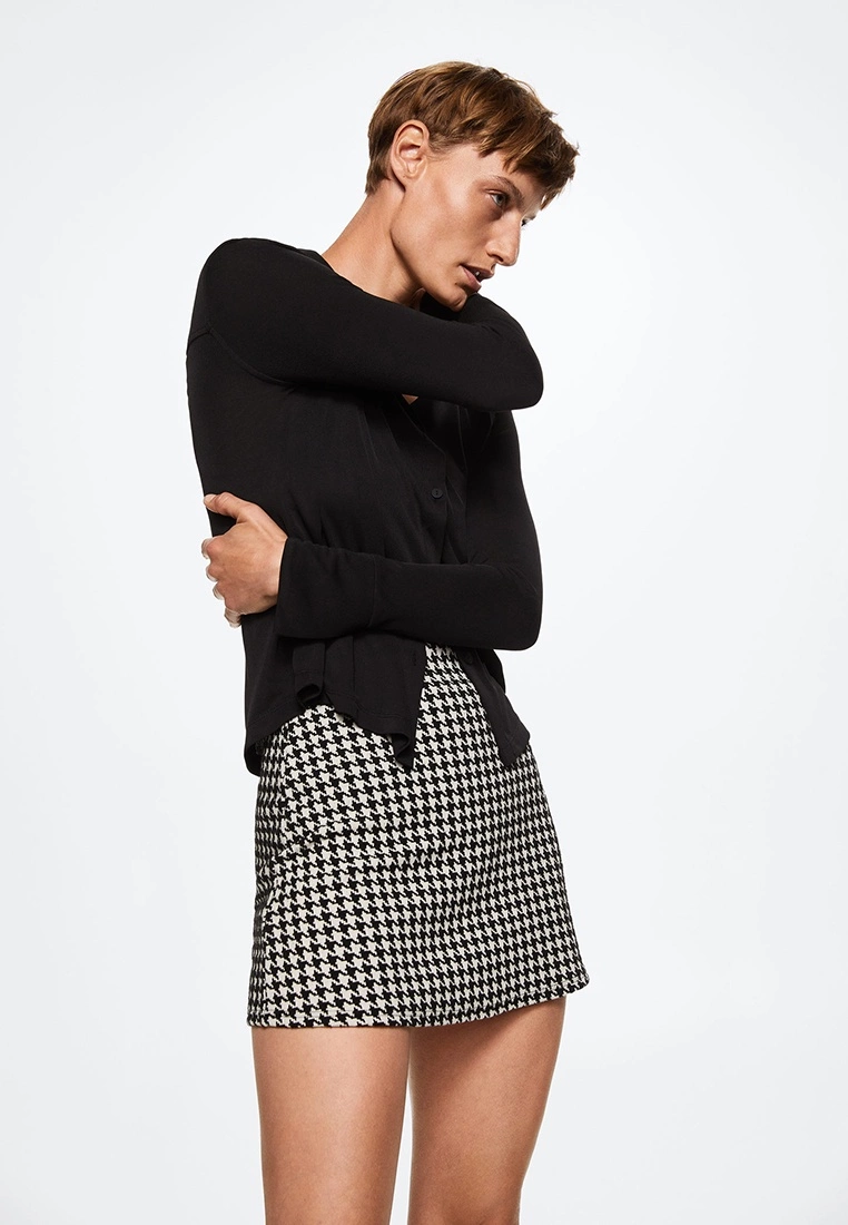 Mango Houndstooth Mini Skirt 7 Mango Houndstooth Mini Skirt - Image 5