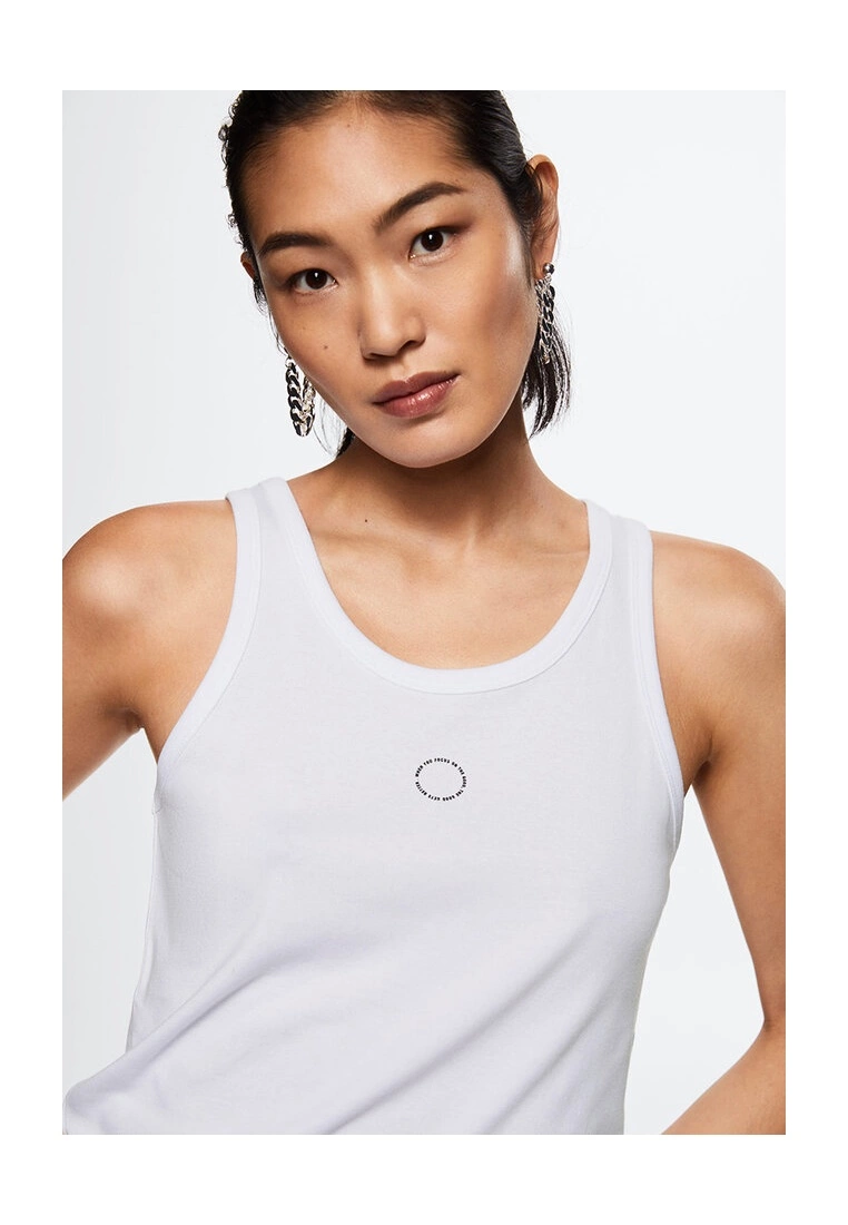 Mango Message Cotton T-Shirt 4 Mango Message Cotton T-Shirt - Image 2