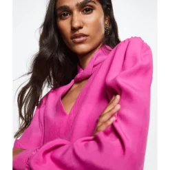 Mango Puffed Sleeves Flowy Blouse 10 Mango Puffed Sleeves Flowy Blouse -Mango popular store mango 3777 6164126 3