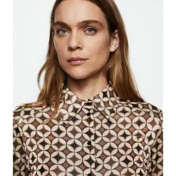 Mango Geometric Print Shirt 9 Mango Geometric Print Shirt -Mango popular store mango 3822 4680926 3