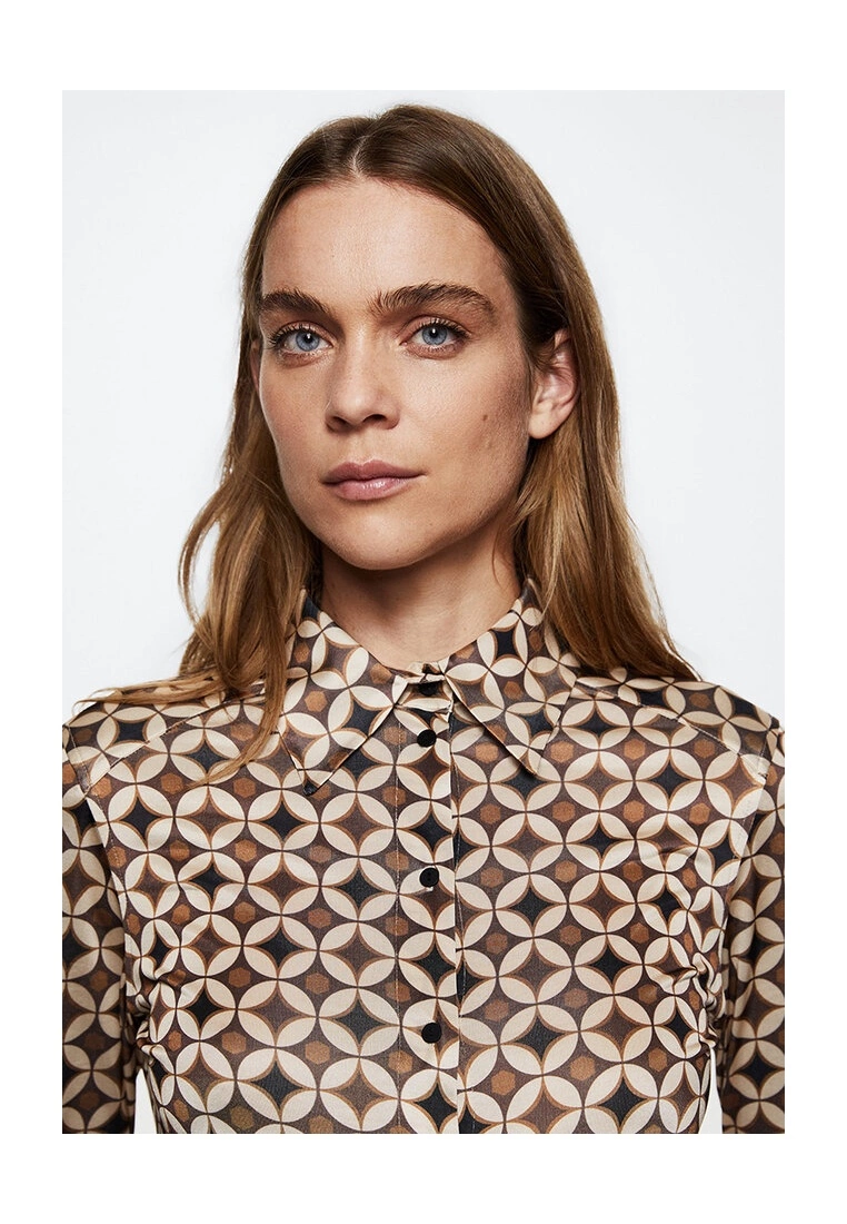 Mango Geometric Print Shirt 5 Mango Geometric Print Shirt - Image 3
