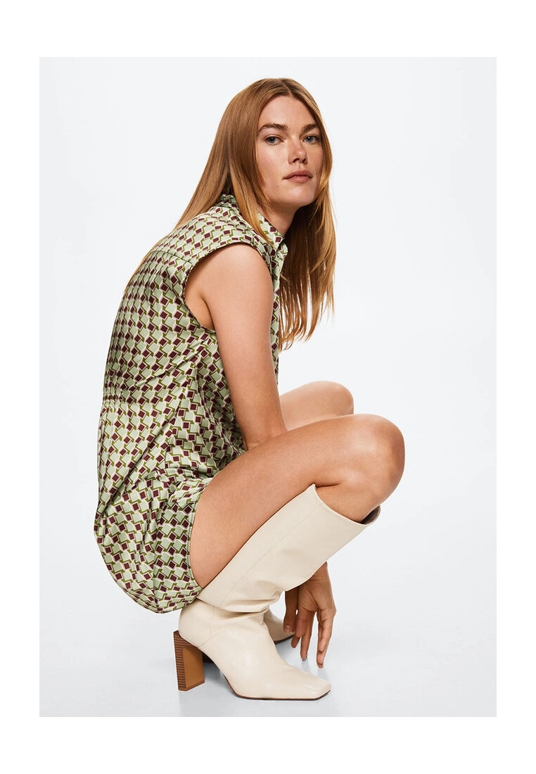 Mango Printed Retro Dress 6 Mango Printed Retro Dress - Image 4