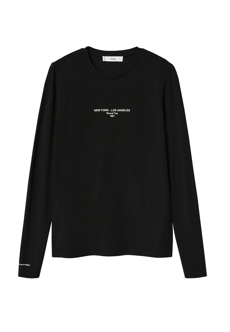 Mango Printed Message T-Shirt 7 Mango Printed Message T-Shirt - Image 5