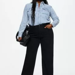 Mango High-Waist Wide Leg Jeans 12 Mango High-Waist Wide Leg Jeans -Mango popular store mango 3833 0280926 2