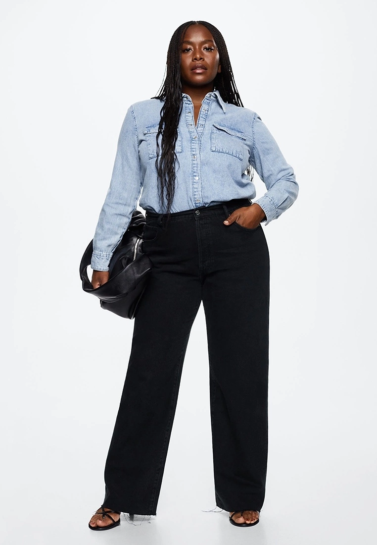 Mango High-Waist Wide Leg Jeans 4 Mango High-Waist Wide Leg Jeans - Image 2