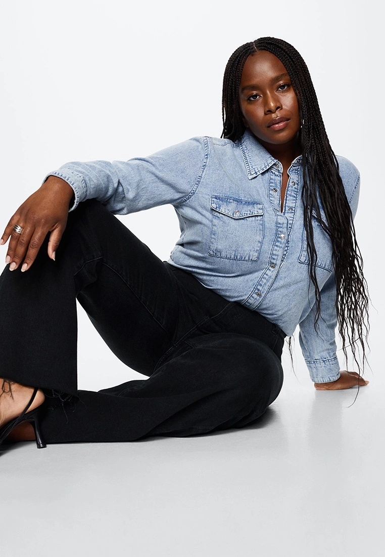 Mango High-Waist Wide Leg Jeans 10 Mango High-Waist Wide Leg Jeans - Image 8