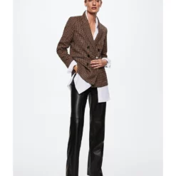 Mango Houndstooth Blazer -Mango popular store mango 3836 9280926 5