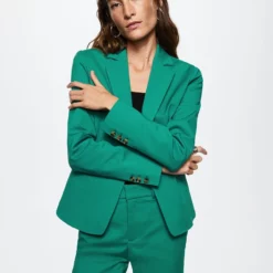 Mango Structured Suit Blazer