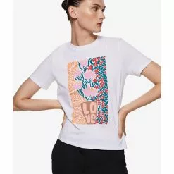 Mango Printed Cotton-Blend T-Shirt