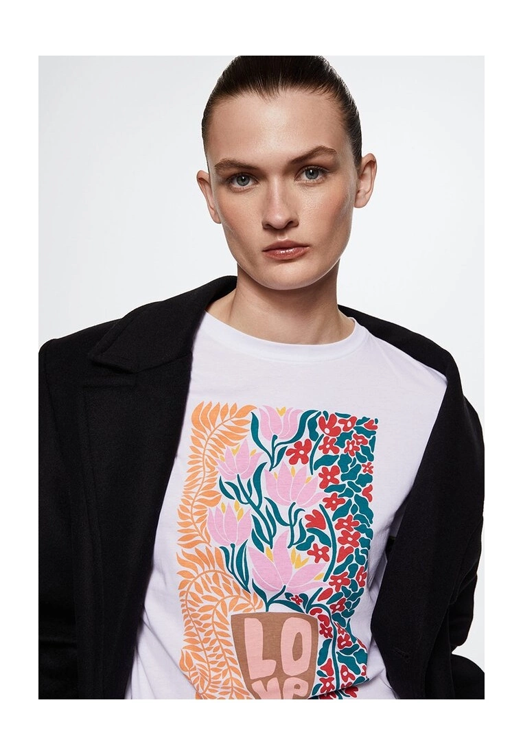 Mango Printed Cotton-Blend T-Shirt 5 Mango Printed Cotton-Blend T-Shirt - Image 3