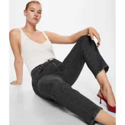 Mango Slim Cropped Jeans -Mango popular store mango 3843 3770926 6