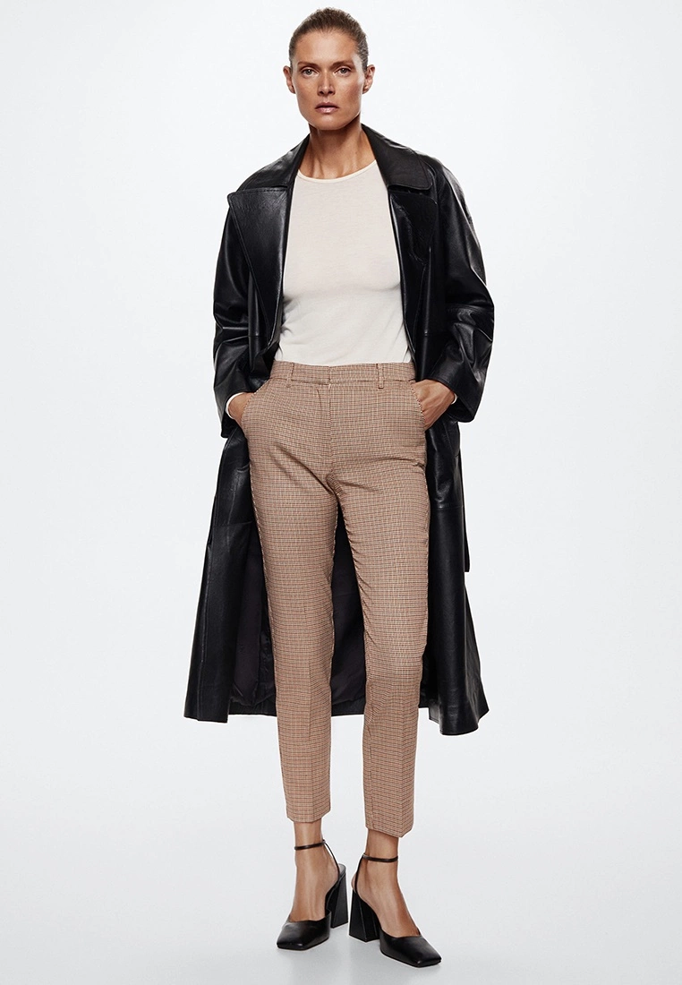 Mango Skinny Houndstooth Suit Trousers 7 Mango Skinny Houndstooth Suit Trousers - Image 5