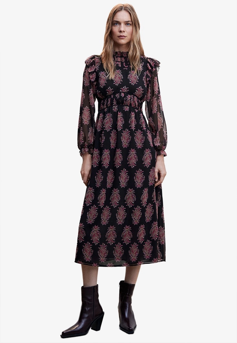Mango Baroque Print Dress 3 Mango Baroque Print Dress