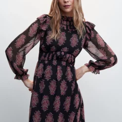 Mango Baroque Print Dress 11 Mango Baroque Print Dress -Mango popular store mango 3851 0367436 4