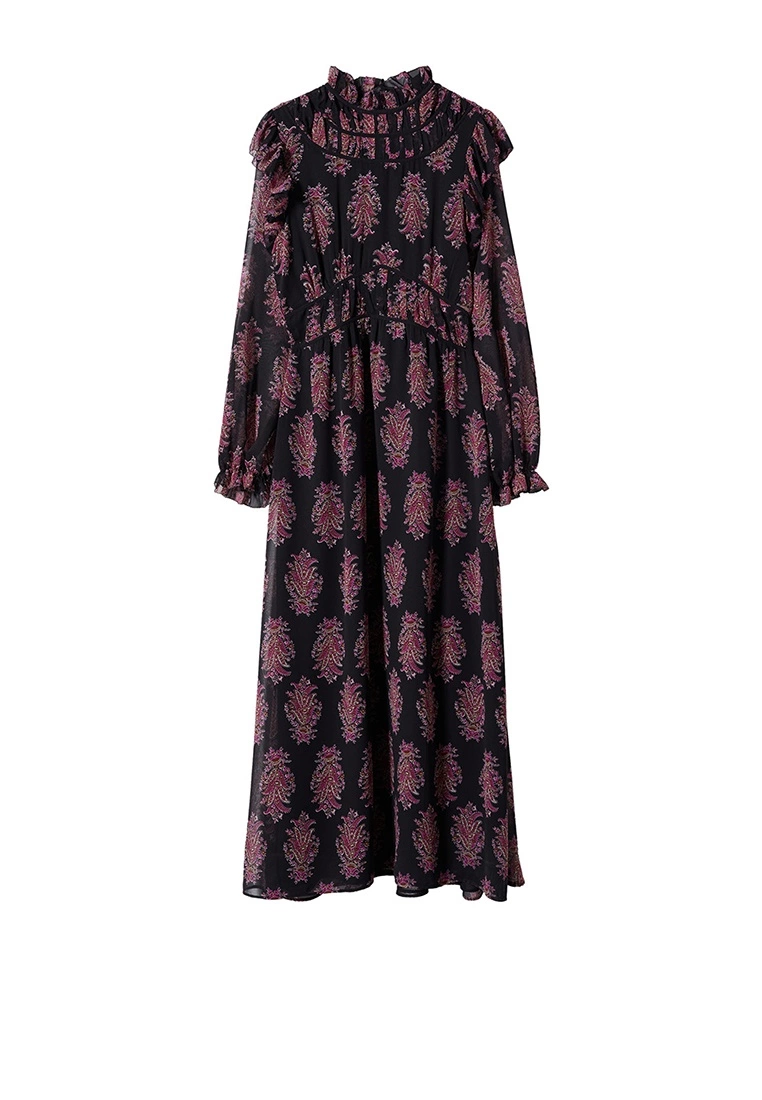 Mango Baroque Print Dress 7 Mango Baroque Print Dress - Image 5