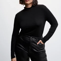 Mango Leather-Effect Straight Trousers 18 Mango Leather-Effect Straight Trousers -Mango popular store mango 3859 0067436 8