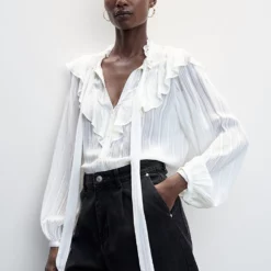 Mango Slouchy Pleated Shorts -Mango popular store mango 3871 2732536 4