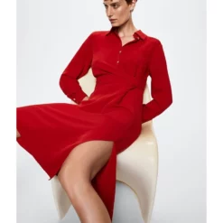 Mango Knot Detail Shirt Dress 12 Mango Knot Detail Shirt Dress -Mango popular store mango 3894 2226626 5