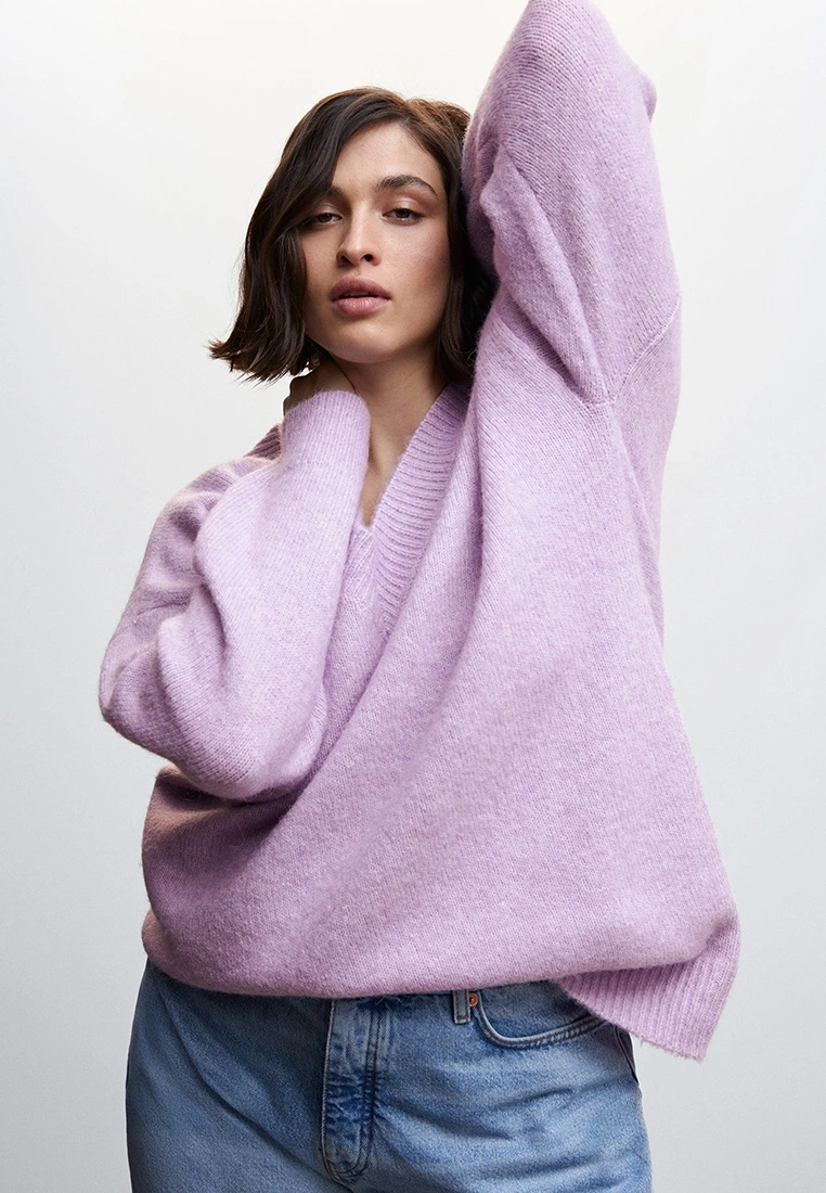 Mango V-Neck Knit Sweater 4 Mango V-Neck Knit Sweater - Image 2